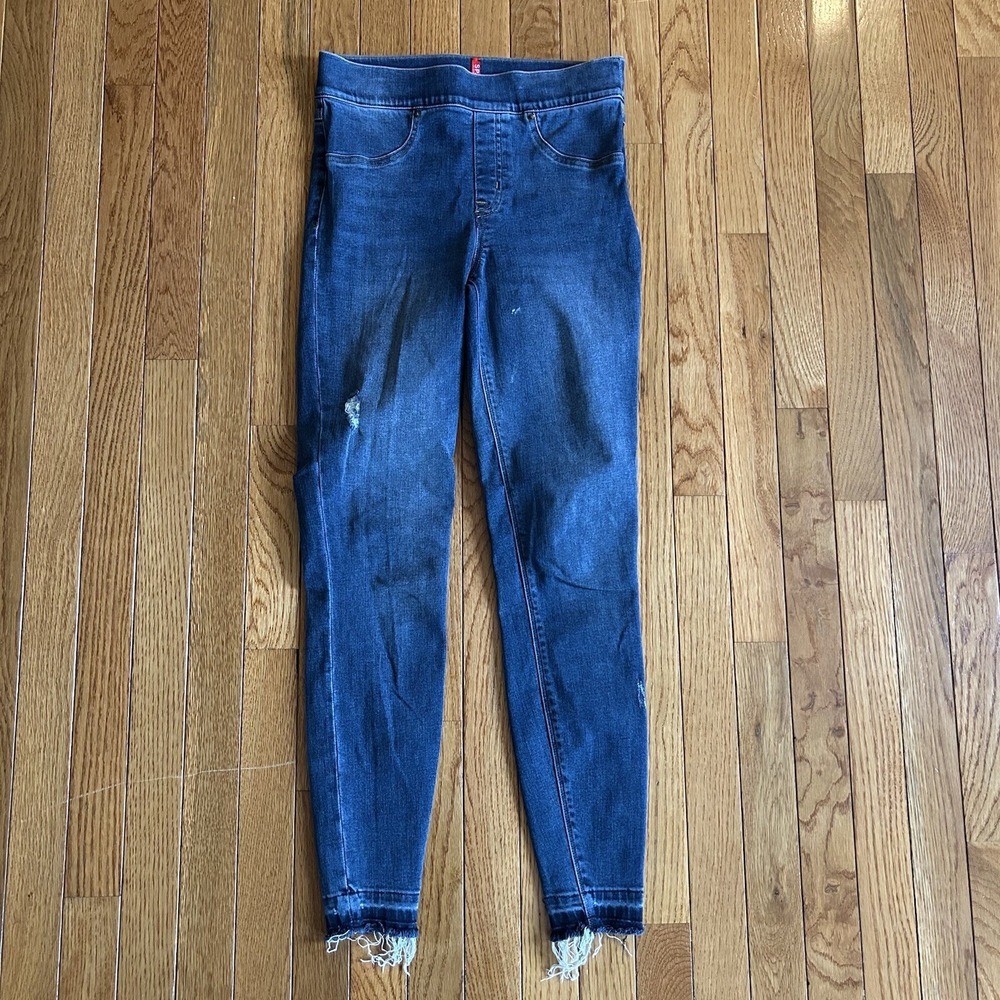 Spanx Womens Size Small Skinny Ankle Pull‎ on Jeans Denim Slimming Jeggings